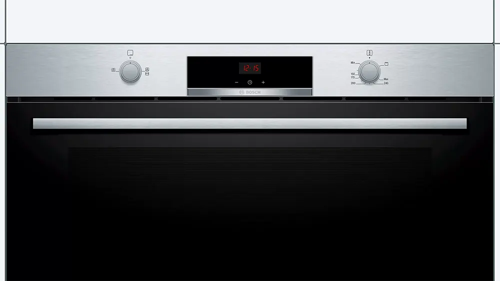 Bosch Gas Built-in Oven, 90 cm, 92 L, Gas Grill, Digital Display, Fan, Black, VGD553FB0