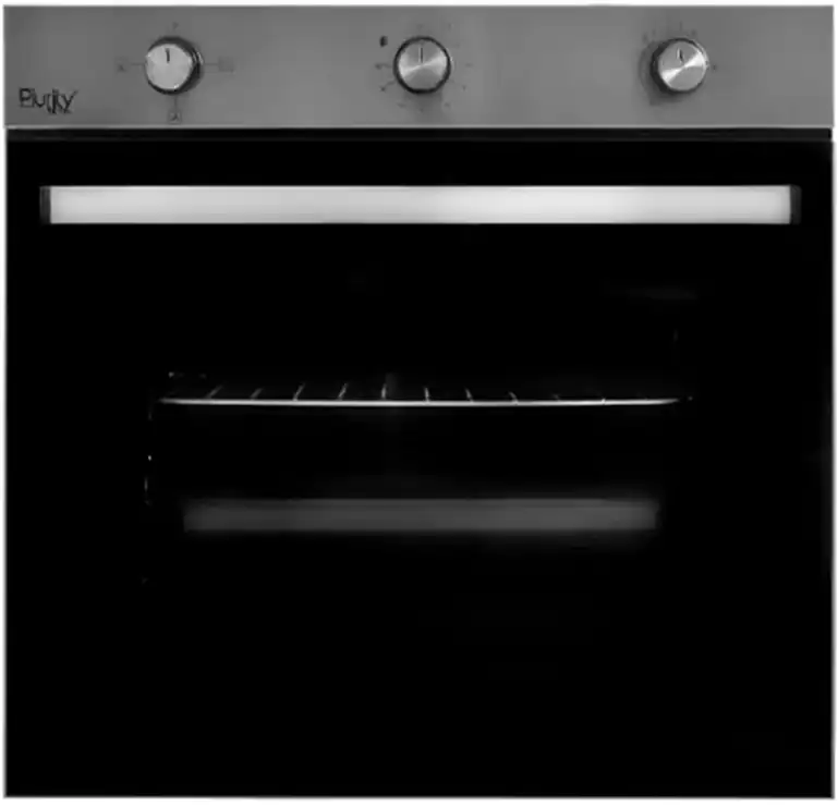 Purity Turkish built-in oven, 60 cm, gas, 76 liters, grill, black x silver, PT60GG