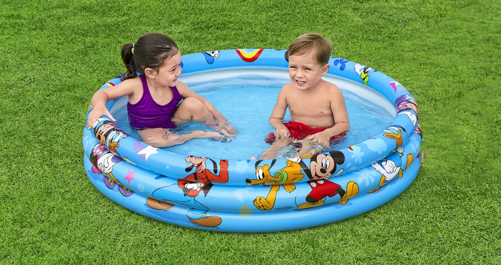 Bestway Mickey Round Pool, Inflatable, Blue, 91007