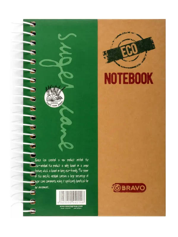 Sasco Bravo Eco A5 Spiral Notebook, 170 Sheets, Multi Color
