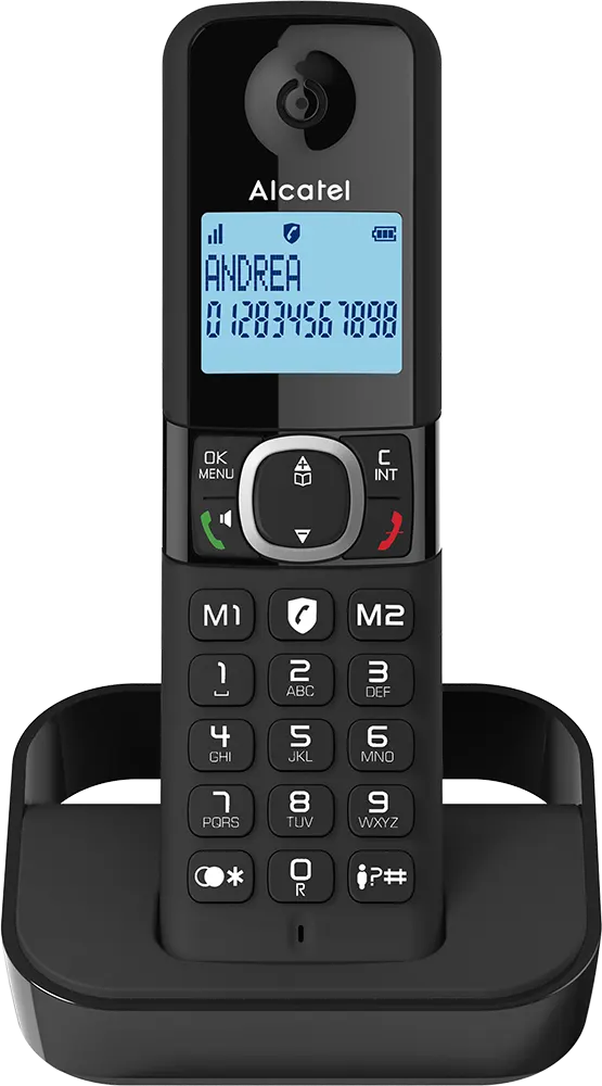 Alcatel Wireless Landline Telephone, Digital, 2 Handsets, Black, F860 DUO