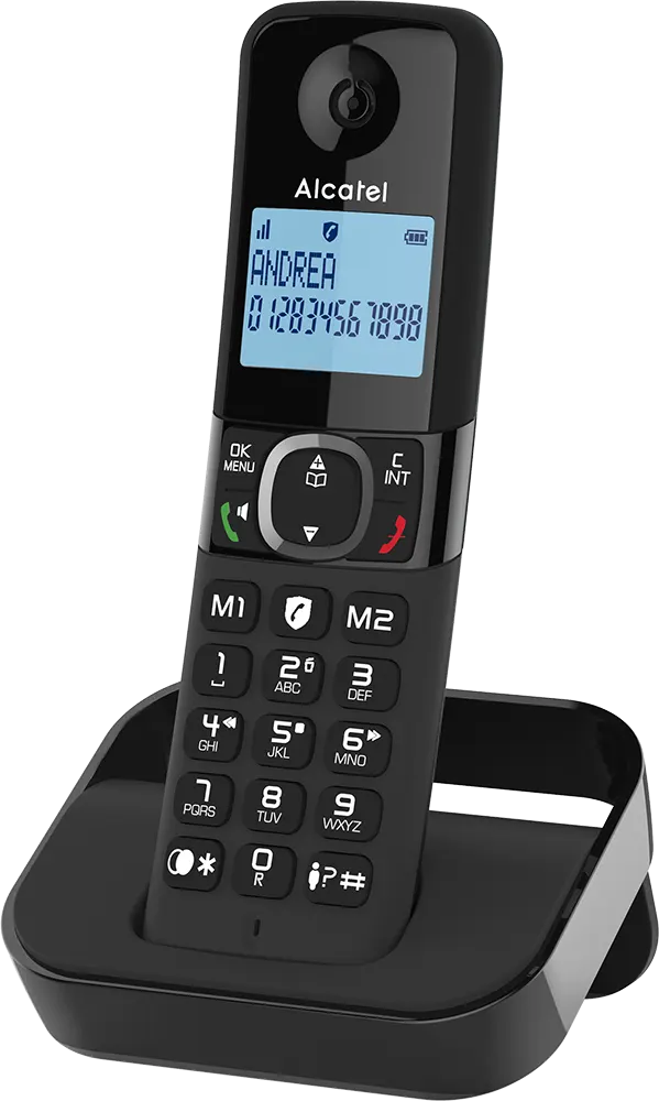 Alcatel Wireless Landline Telephone, Digital, 2 Handsets, Black, F860 DUO