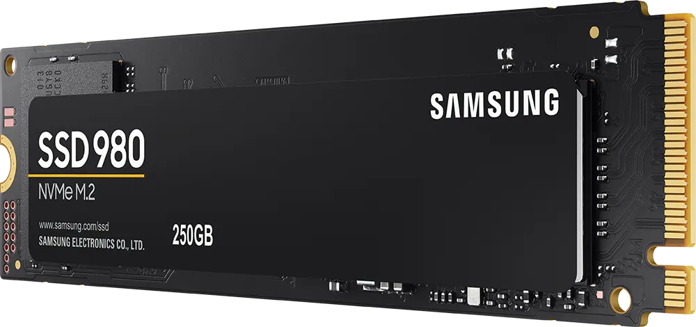 هارد ديسك داخلي SSD ، NVMe® M.2 ،  سامسونج 980، لأجهزة الكمبيوتر ، سعة 250 جيجابايت، أسود، MZ-V8V250