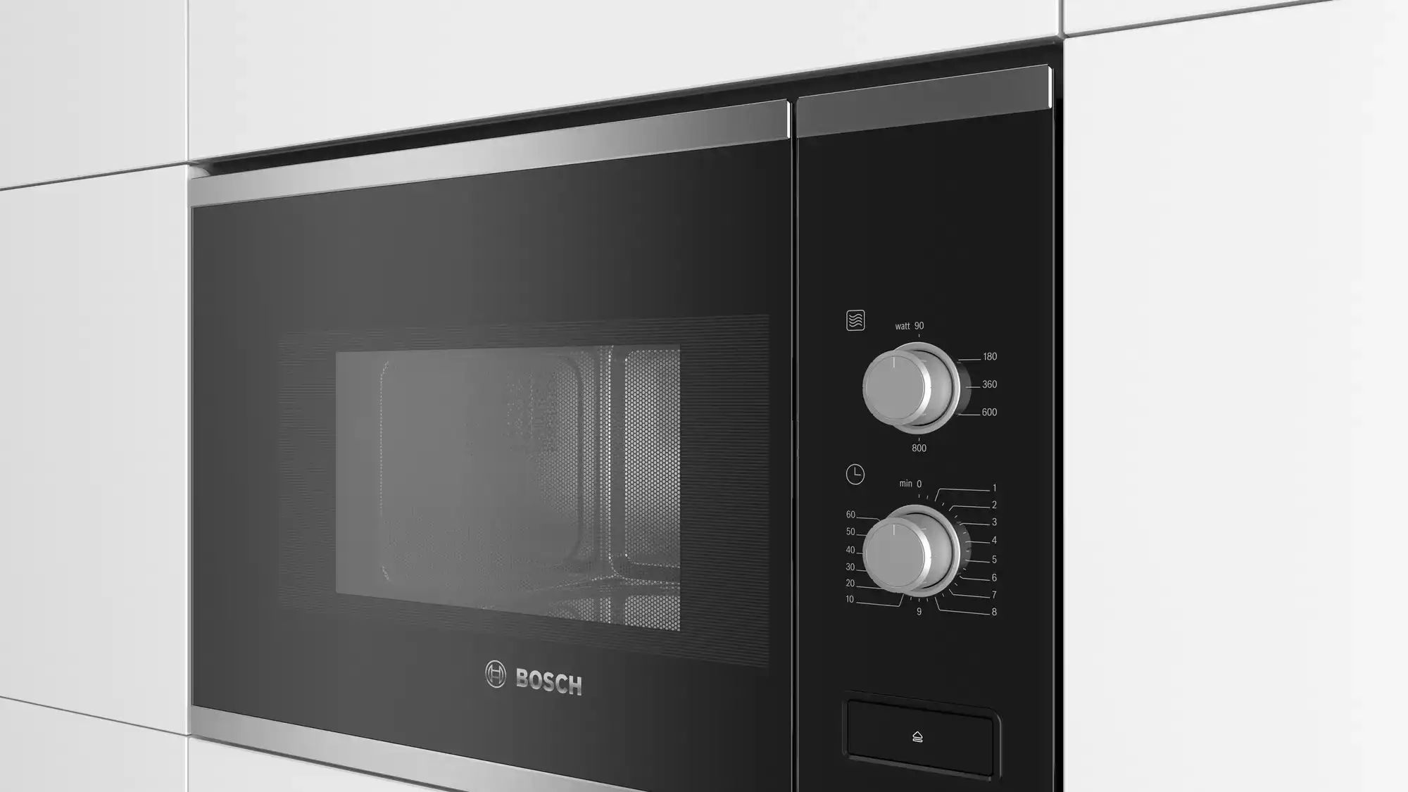 Bosch Built-in Microwave, 20 Liter, 800 Watt, Black, BFL520MS0