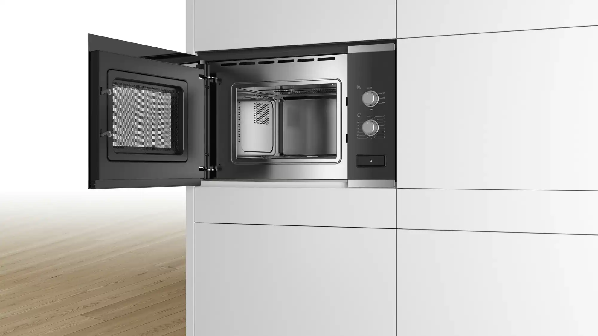 Bosch Built-in Microwave, 20 Liter, 800 Watt, Black, BFL520MS0