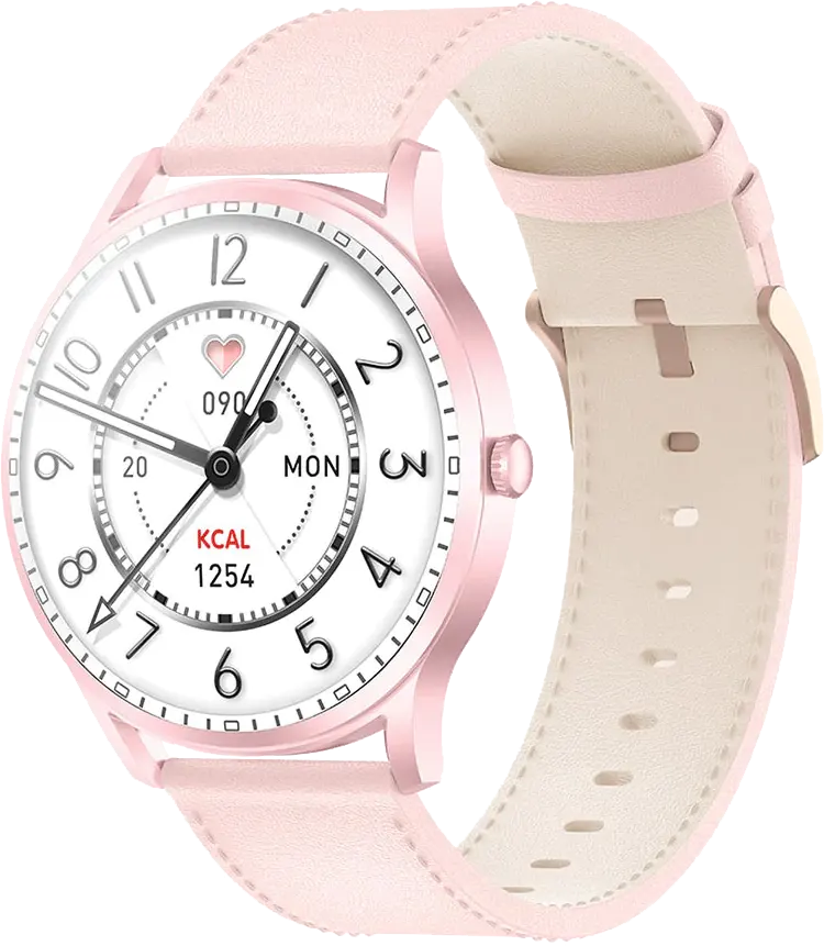 Kieslect Lady Lora Calling Smart Watch, 1.32" Display, Bluetooth, Pink, YFT2028EU