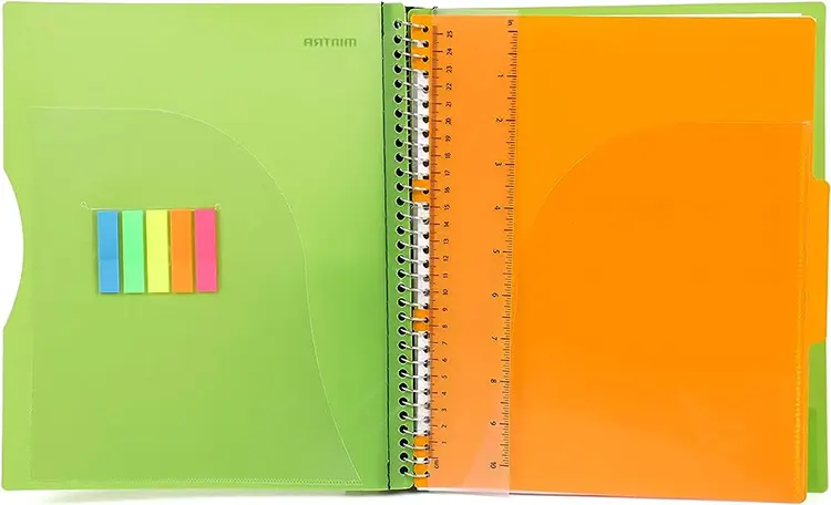 Mintra SPINE Guard Spiral Notebook A4, 150 Sheets, Multi Color
