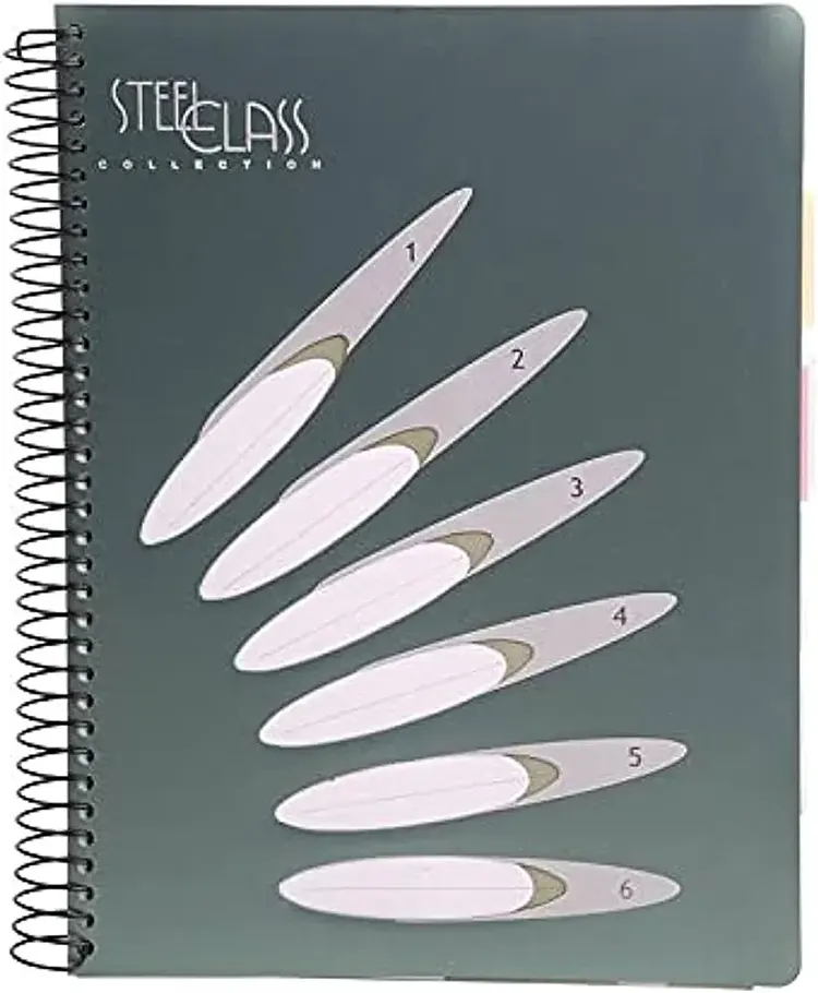 Mintra A4 Steel Class Notebook, 100 Sheets, 4 Dividers, Multi Color