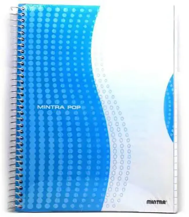 Mintra A7 Pop Spiral Notebook, 120 Sheets, Assorted Color