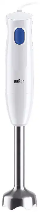 Braun Multiquick 1 Hand Blender, 450 Watt, 600 ml, with Chopper, White, MQ10.201MWH