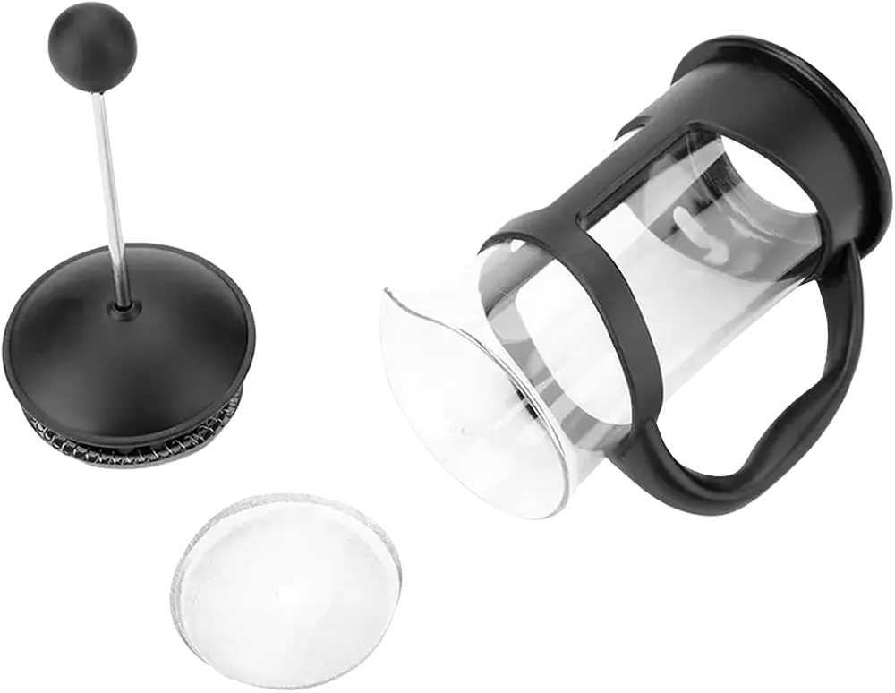 ماكينة تحضير القهوة الفرنسية ،بلاستيك،أسود