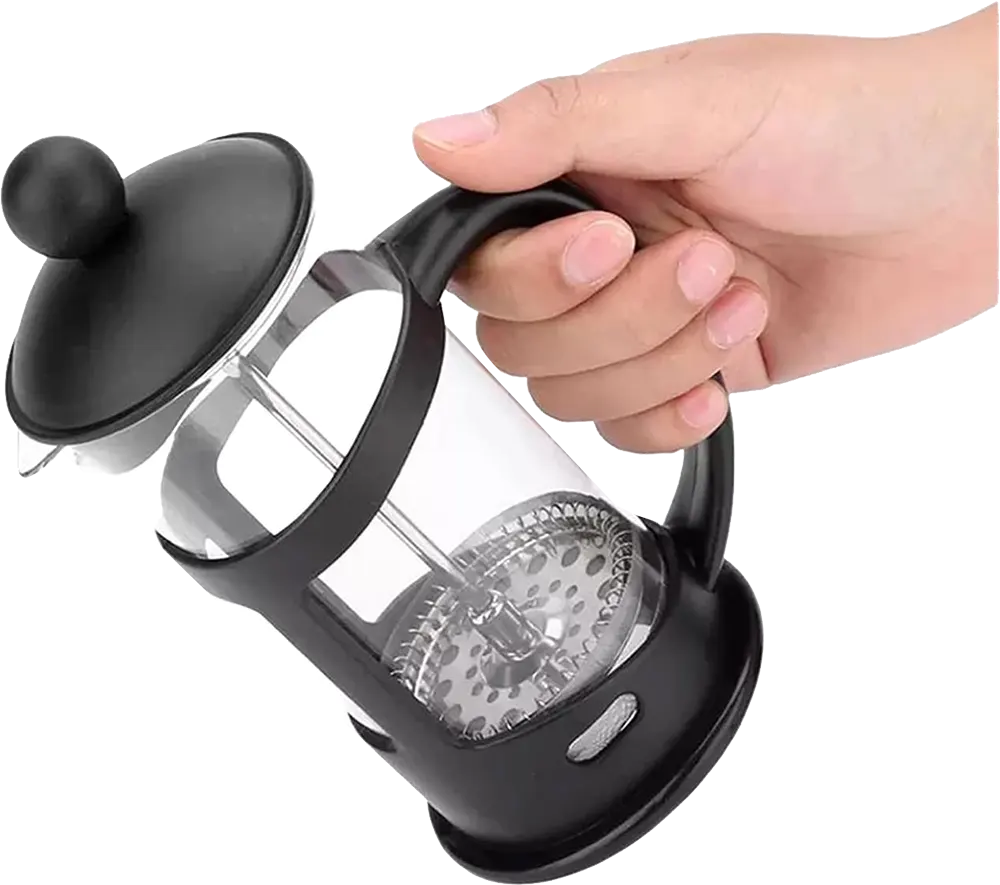 ماكينة تحضير القهوة الفرنسية ،بلاستيك،أسود