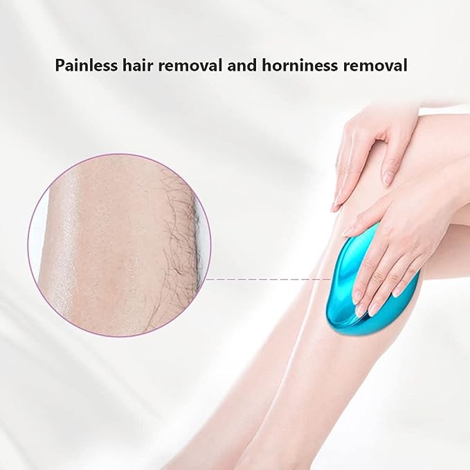 Crystal Magical Reusable Painless Hair Removal Tool - Blue