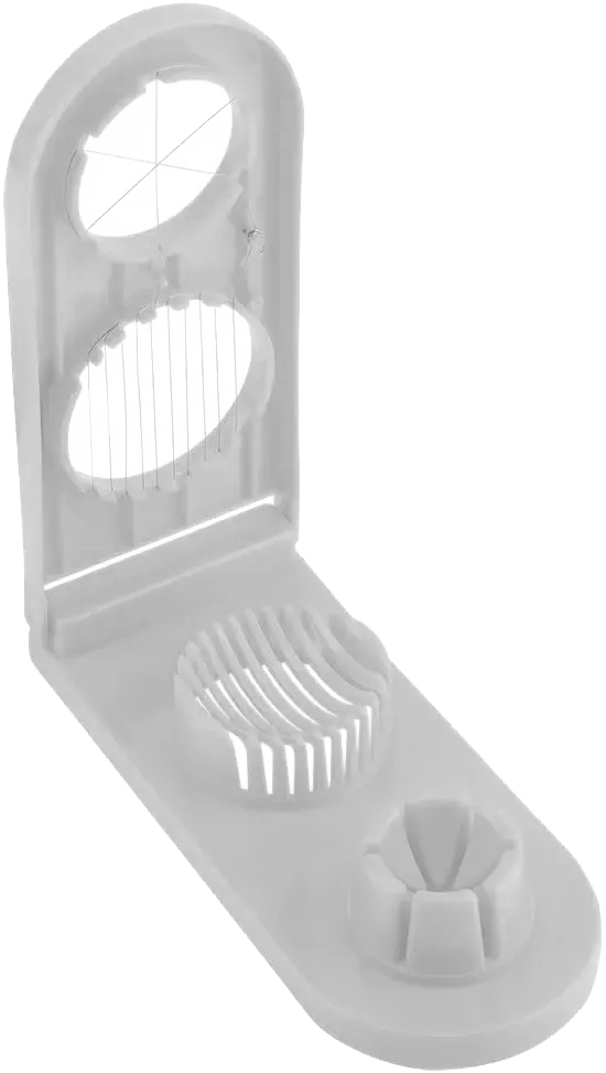 Double Egg Slicer 2 x 1 Stainless Blades - White