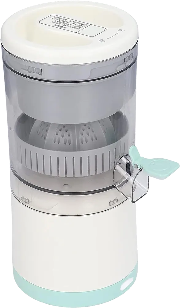 عصارة برتقال كهربائية محمولة متعددة الوظائف قابلة للشحن عبر شاحن USB - أبيض