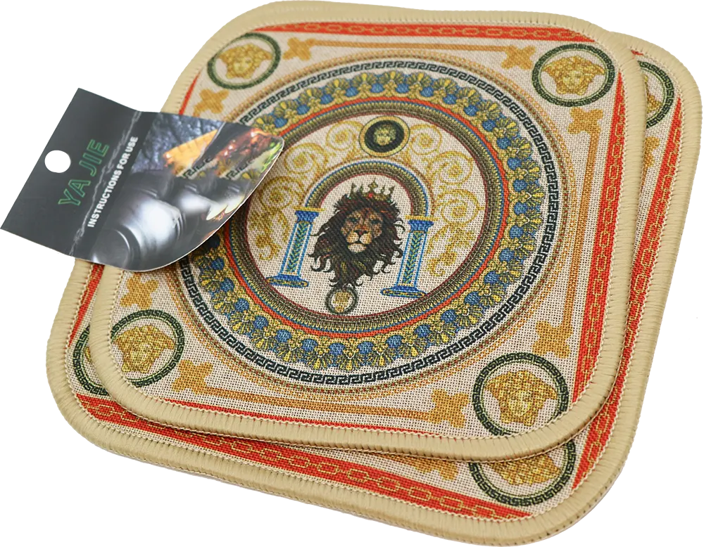 كوستر مربع 2 قطعة  - بيج