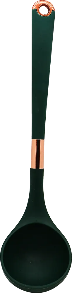 مغرفة طعام سيلكون - أخضر x ذهبى