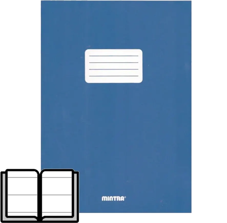 كشكول بى بى غلاف بلاستيكي دبوس من منترا، 40 ورقة، لون متعدد