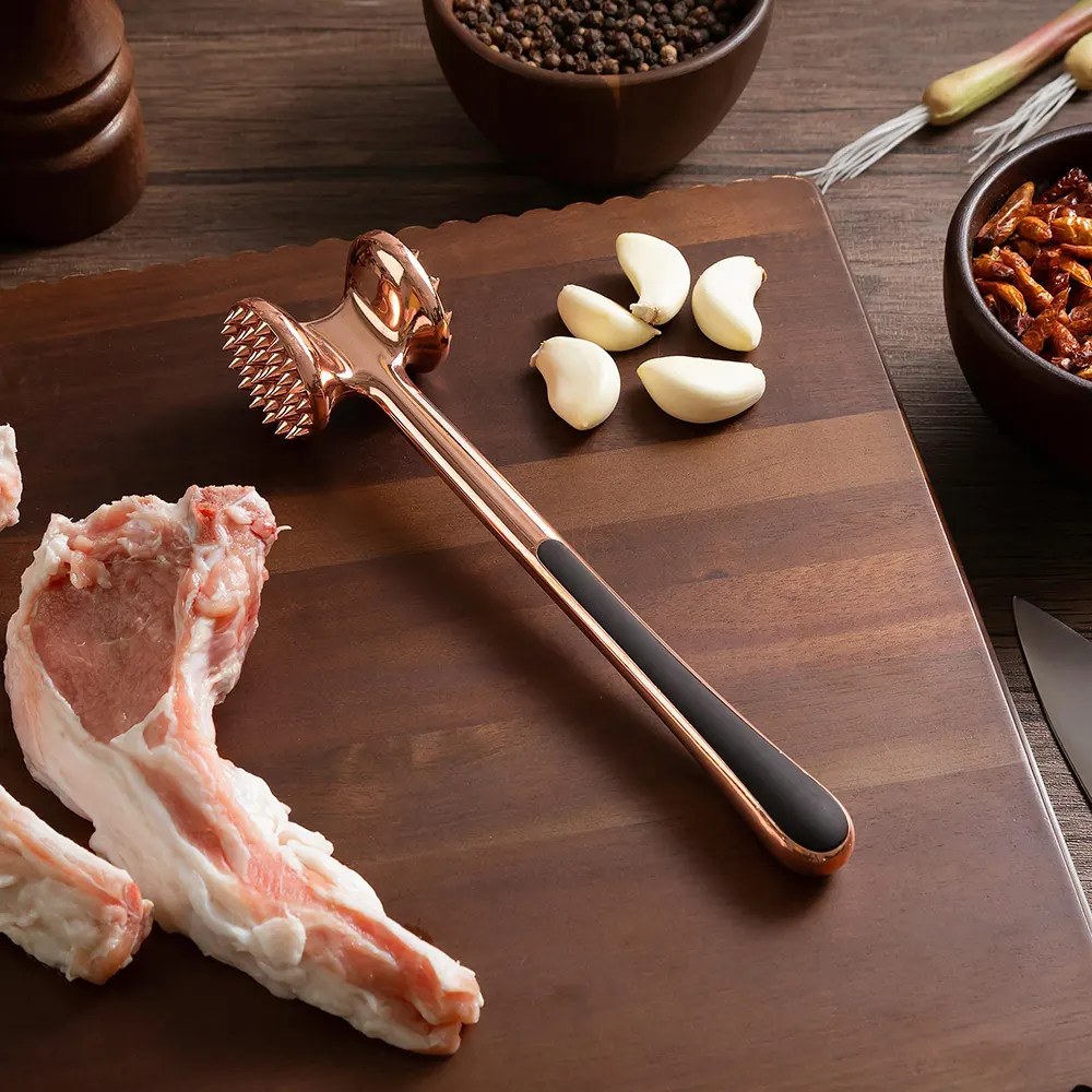 مطرقة  بوفتيك مزدوجة الجوانب من الاستانلس - روز جولد