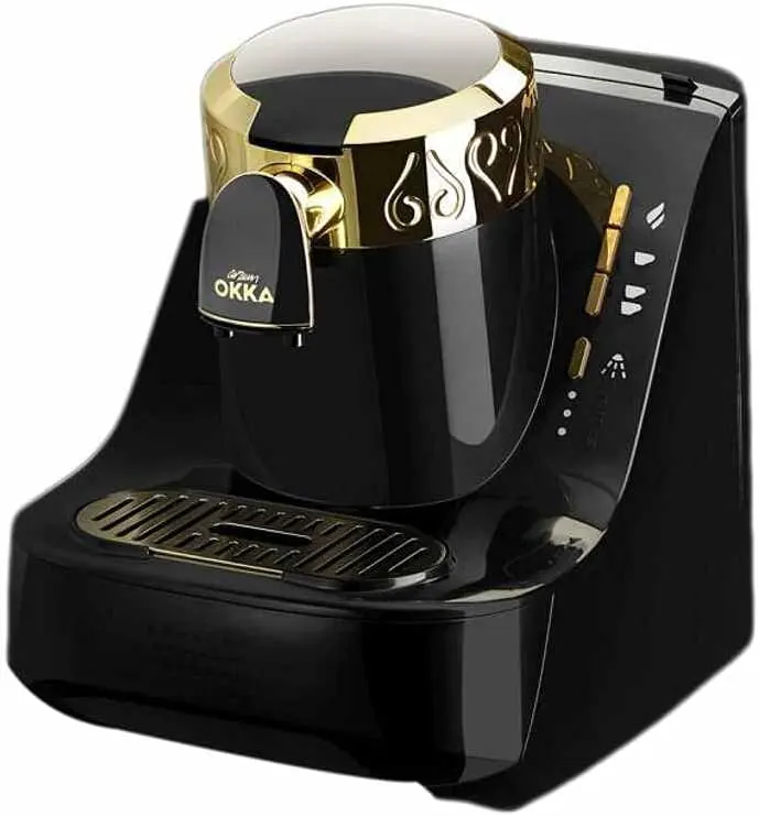 Arzum Okka Turkish Coffee Maker, 710 Watt, Black x Gold, OK008