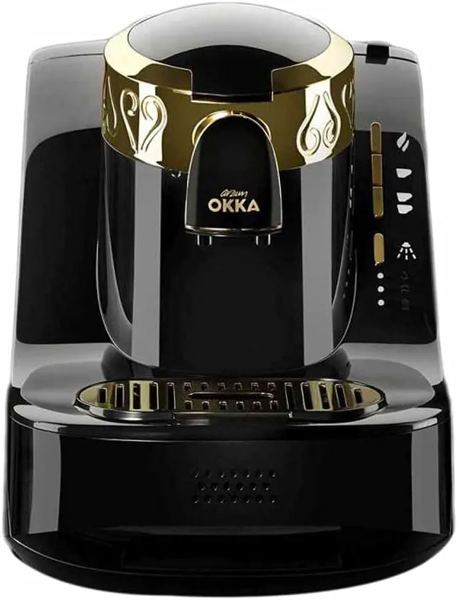 ماكينة تحضير القهوة التركي ارزوم اوكا ، 710 وات ، أسود x ذهبي ،OK008