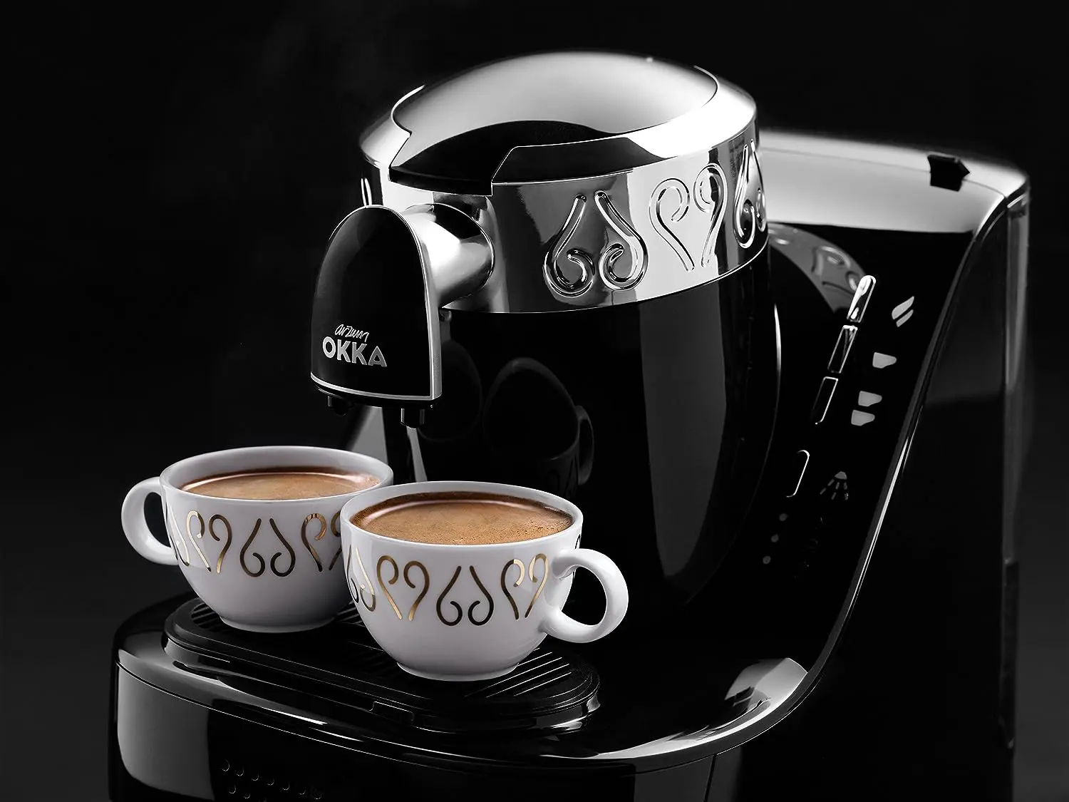 ماكينة تحضير القهوة التركي ارزوم اوكا، 710 وات، أسود × فضي ،OK002