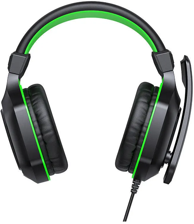 Joyroom JR-HG1 Gaming Headset, Microphone, HD Sound, USB Connectivity, Black x Green