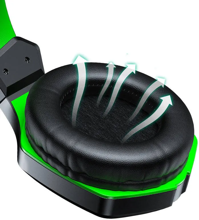 Joyroom JR-HG1 Gaming Headset, Microphone, HD Sound, USB Connectivity, Black x Green