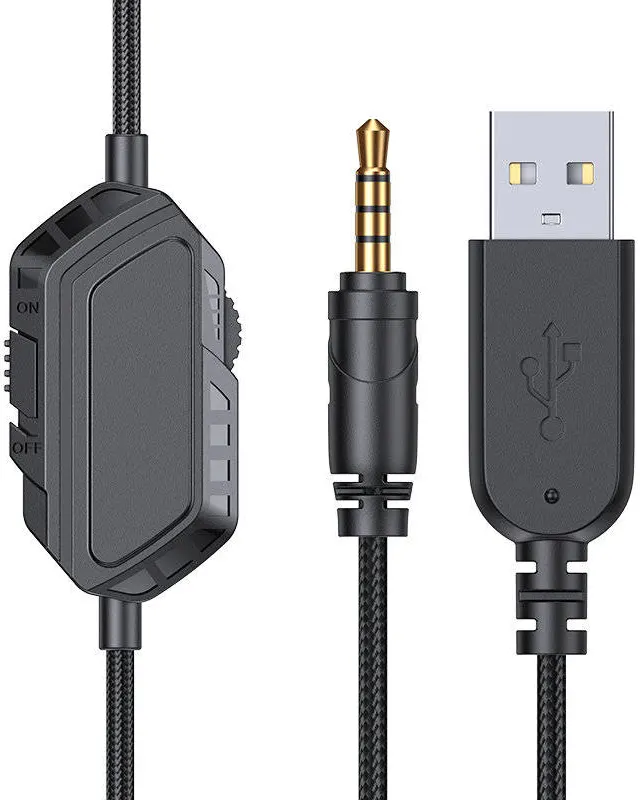 Joyroom JR-HG1 Gaming Headset, Microphone, HD Sound, USB Connectivity, Black x Green