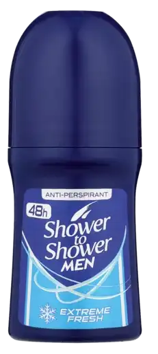 Shower To Shower Extreme Fresh Mens Anti-Perspirant Roll-On 50ml