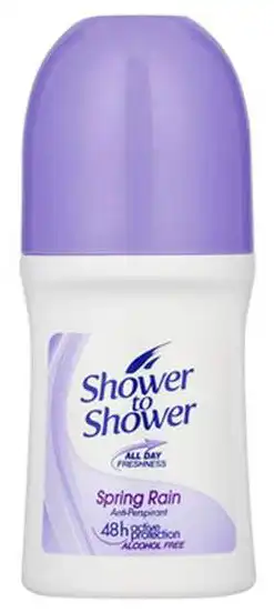 مزيل عرق رول اون سبرنج راين من شاور تو شاور للنساء 50 مل