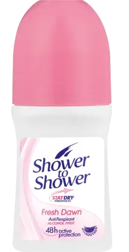 مزيل عرق رول اون فريش داون من شاور تو شاور للنساء 50 مل