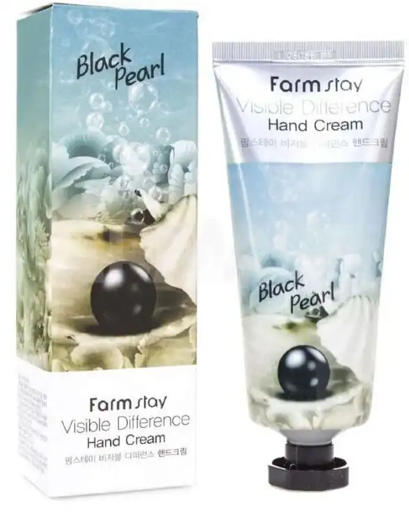 FarmStay Visible Difference Hand Cream with black pearl 100 gm