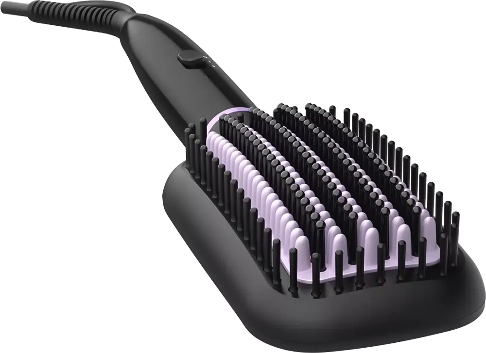 Philips StyleCare Essential Electric Hair Straightening Brush, Black, BHH880