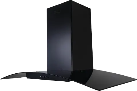 Purity Built-in Pyramidal Hood , 90 cm, 3 Speeds, Black, CAPPE BL 90
