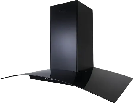 Purity Built-in Pyramidal Hood , 90 cm, 3 Speeds, Black, CAPPE BL 90