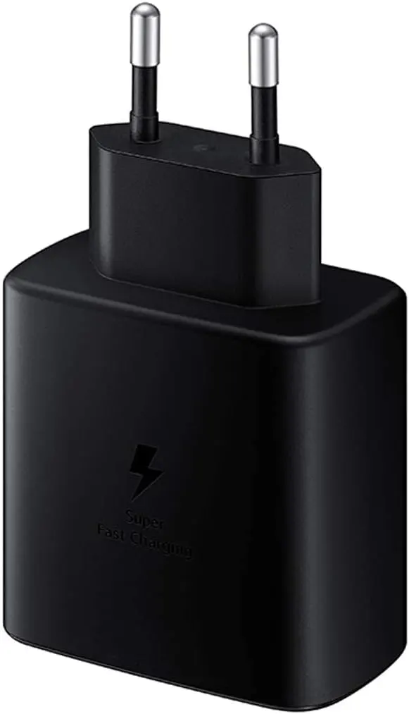 Samsung Fast Charging Adapter, 45W Dual Head, USB-C Cable, Black, TA845XBEGCN