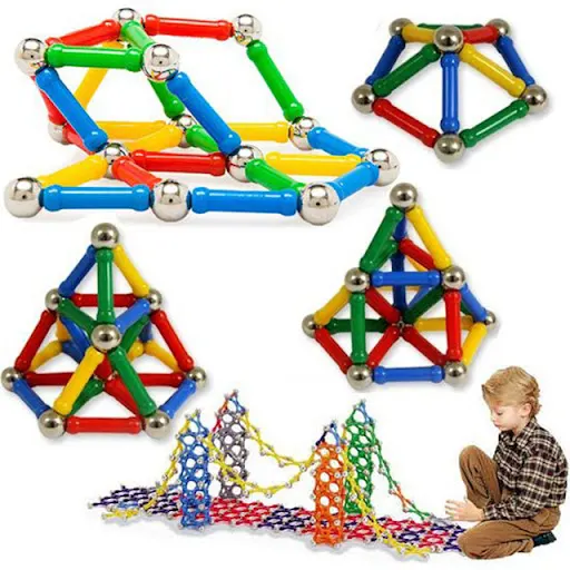 Magnastix Magnetic Construction Building Blocks, 157 Pcs, 2030