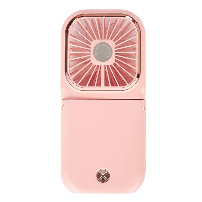small handheld fan and a mobile phone holder that works with charging - colors