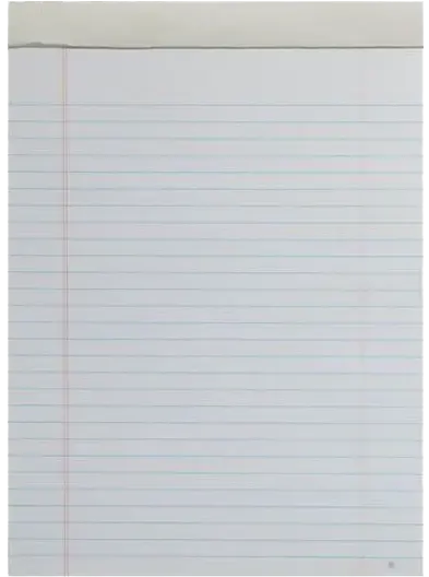 100 ورقة  فلوسكاب مسطرة باللون الأبيض من منترا