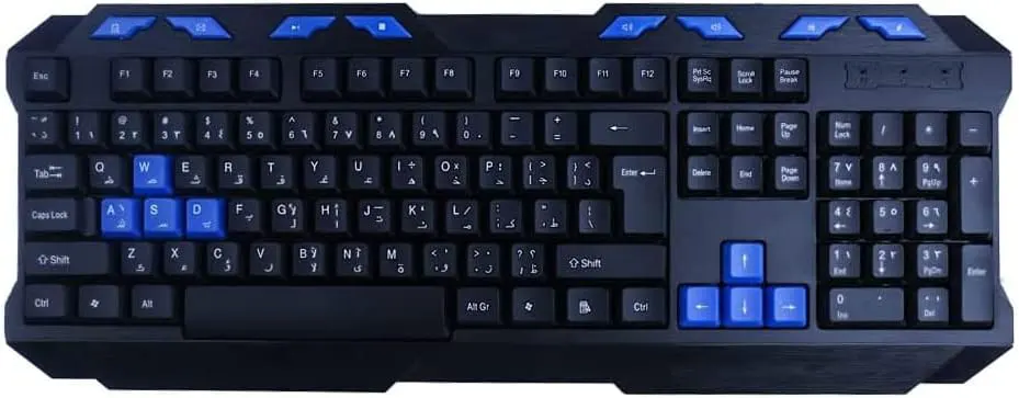 Gamma Gaming Keyboard and Mouse, Wired, Black, K-502