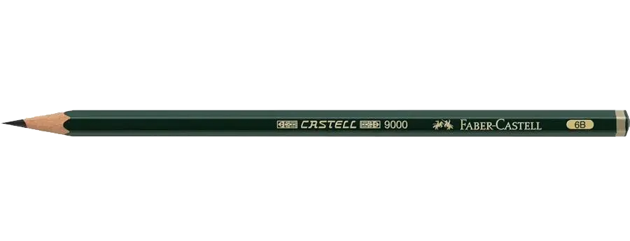 Faber Castell 6B Graphite Pencil 9000