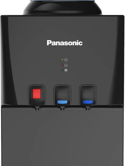 Panasonic water dispenser, 3 taps (cold + hot + normal), top loading, closed cabinet, silver*black, SDM-WD3128TF