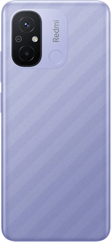 REDMI 12C Dual SIM, 128GB Memory, 6GB RAM, 4G LTE, Lavender Purple