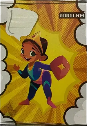 Mintra Stapler Notebook 60 Sheets 22.5X16 Cm, Multi Color