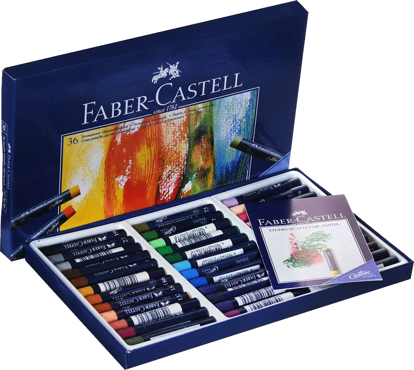 Faber-Castell Oil Pastels Short Set, 36 Colors, Assorted Colors, 127036