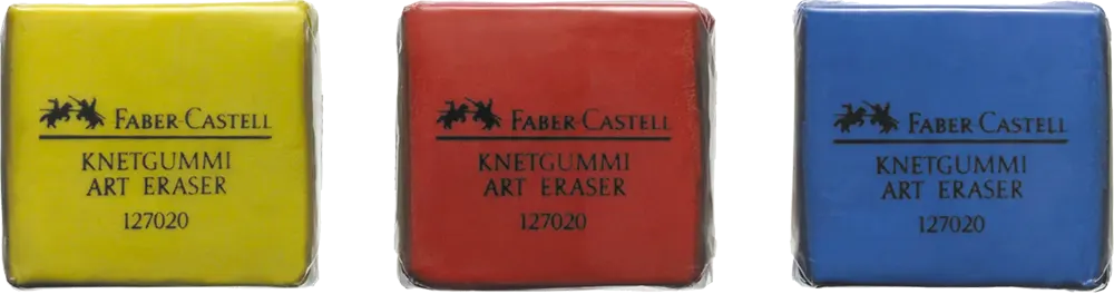 أستيكة فحم فابر كاستل، مربع، قطعة واحدة، ألوان، 127120