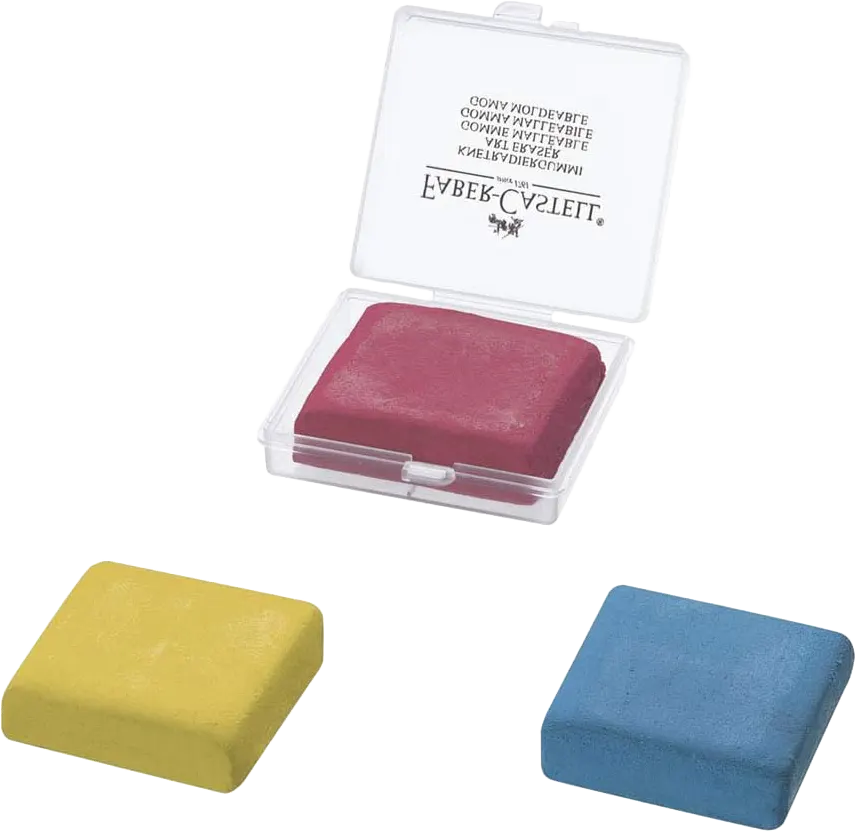 Faber Castell Charcoal Eraser, Square, One Piece, With Box, Colors, 127321