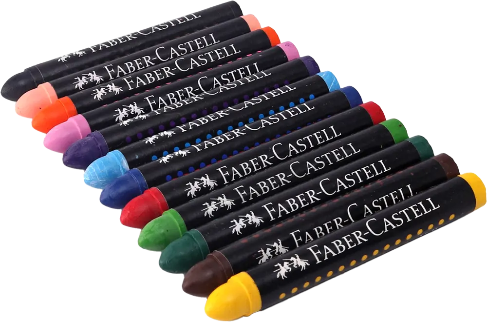 مجموعة ألوان شمع من فابر كاستل، 12 لون، ألوان متعددة، MM120040