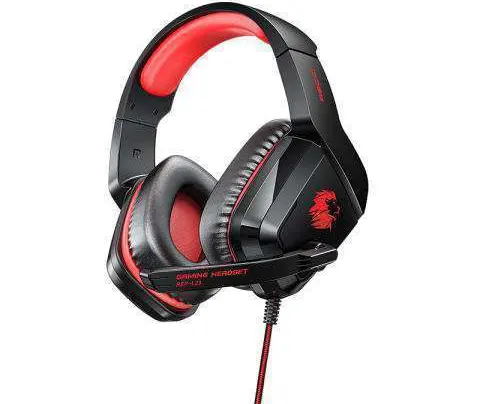 RECCI Gaming Headset REP-L23  , Stereo Sound, RGB Lighting, Black x Red